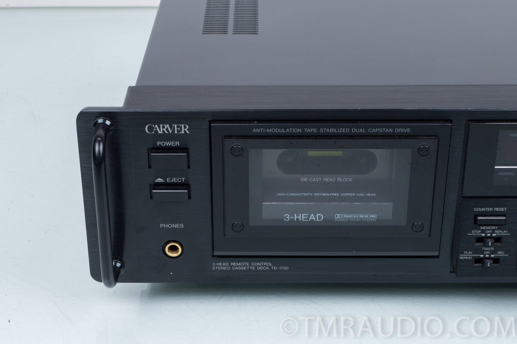 Carver TD-1700 Stereo Cassette Deck / Tape Recorder