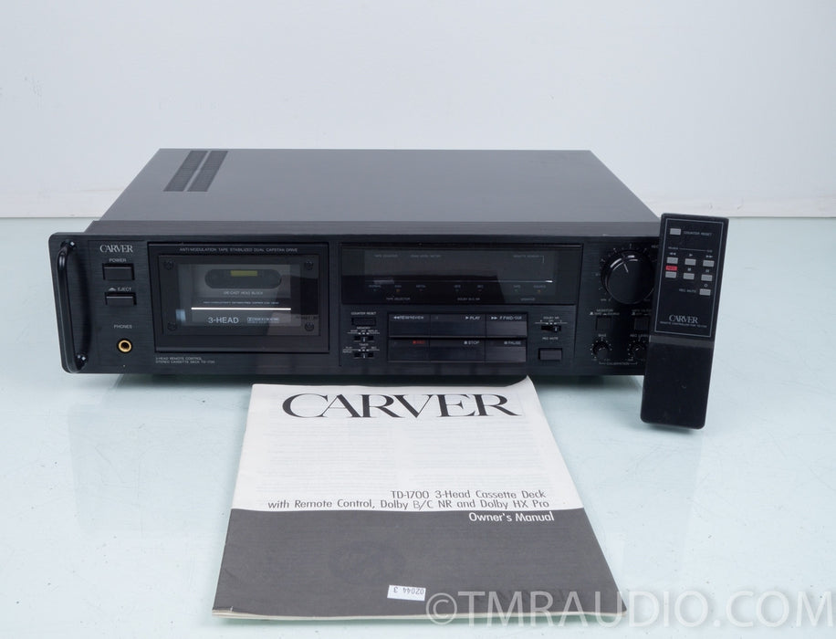 Carver TD-1700 Stereo Cassette Deck / Tape Recorder