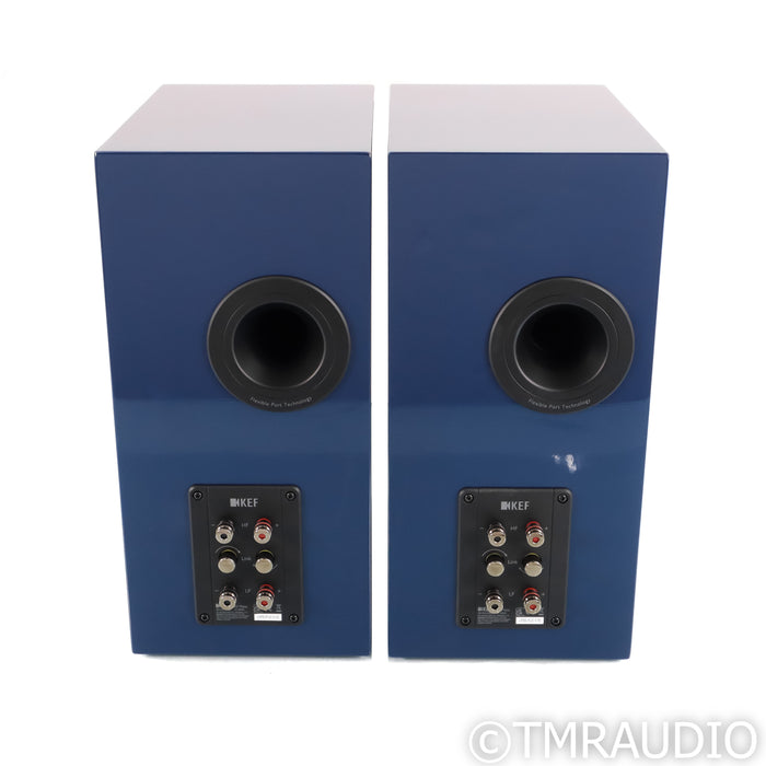 KEF R3 Meta Bookshelf Speakers; Indigo Gloss Pair