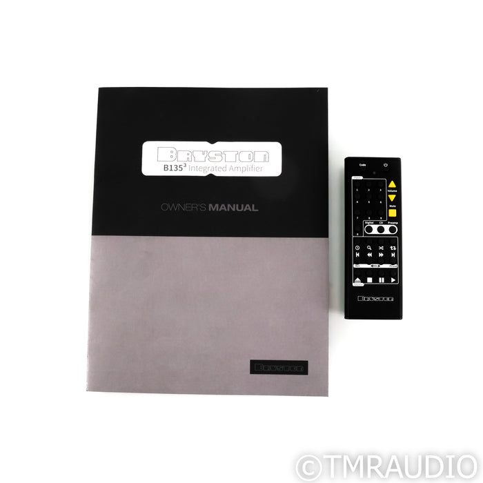Bryston B135 Cubed Stereo Integrated Amplifier; MM Phono