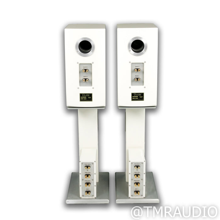 Wilson Audio Duette Series 1 Bookshelf Speakers; White Pair w/ Stands