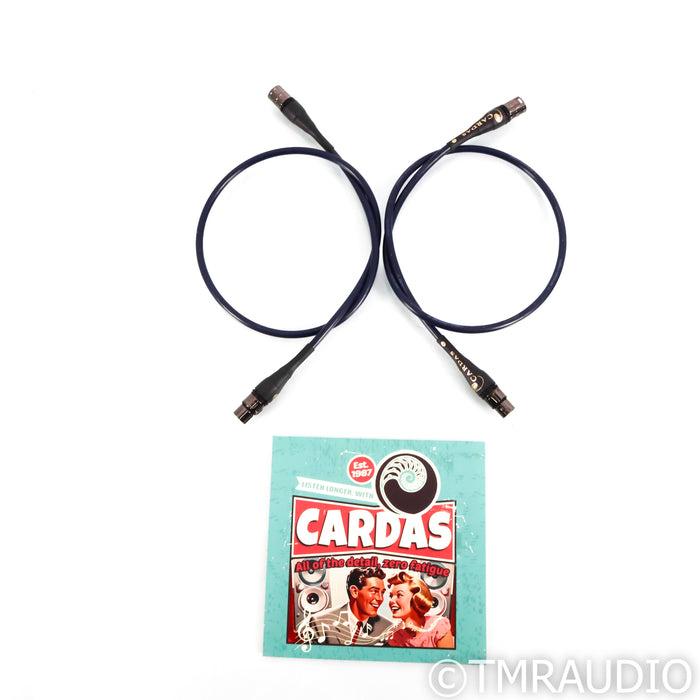 Cardas Crosslink XLR Cables; 1m Pair Balanced Interconnects (Open Box)