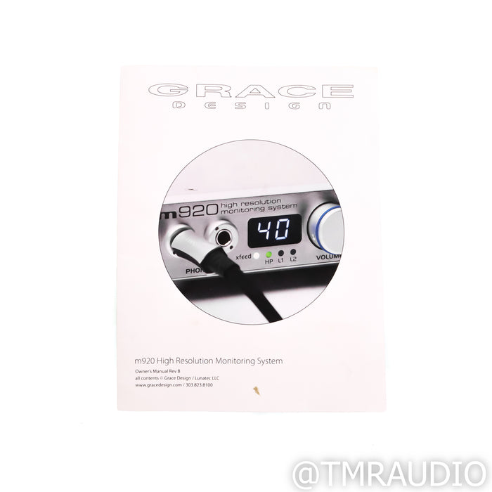 Grace Design m920 DAC &  Headphone Amplifier; D/A Converter
