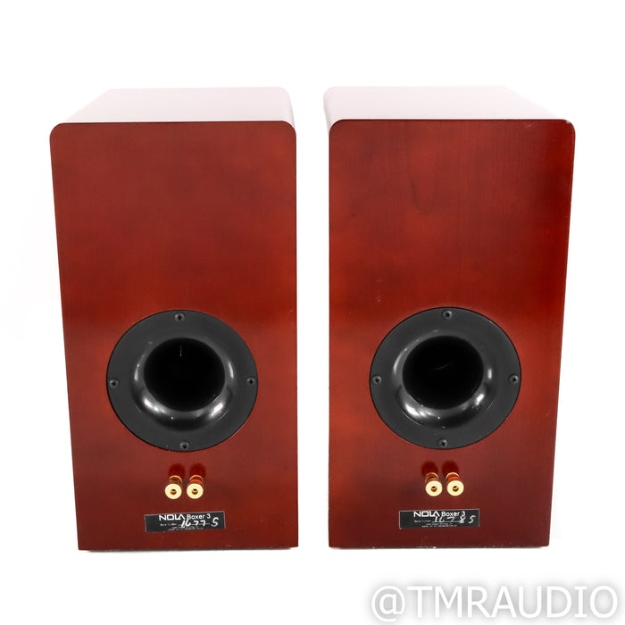 Nola Boxer S3 Bookshelf Speakers; Gloss American Cherry Pair