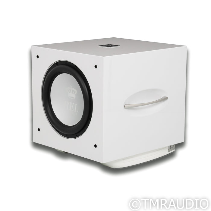 REL Acoustics S/812 12" Powered Subwoofer; Gloss White