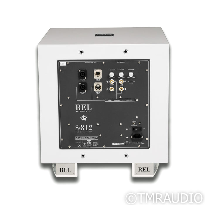 REL Acoustics S/812 12" Powered Subwoofer; Gloss White