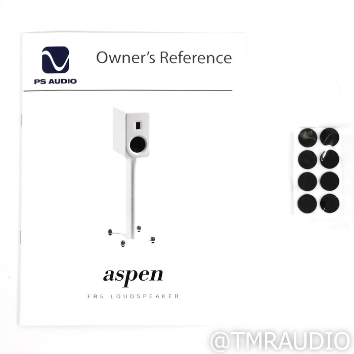 PS Audio Aspen FR5 Bookshelf Speakers; Satin White Pair w/ Stands