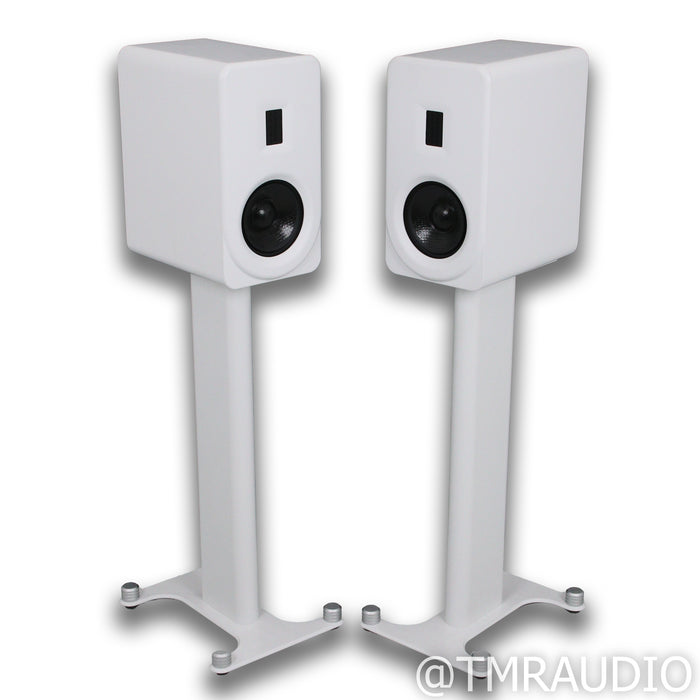 PS Audio Aspen FR5 Bookshelf Speakers; Satin White Pair w/ Stands