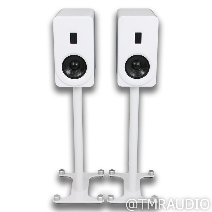 PS Audio Aspen FR5 Bookshelf Speakers; Satin White Pair w/ Stands