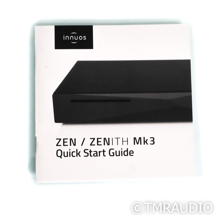 Innuos Zenith MK3 Music Server / Streamer; 1TB