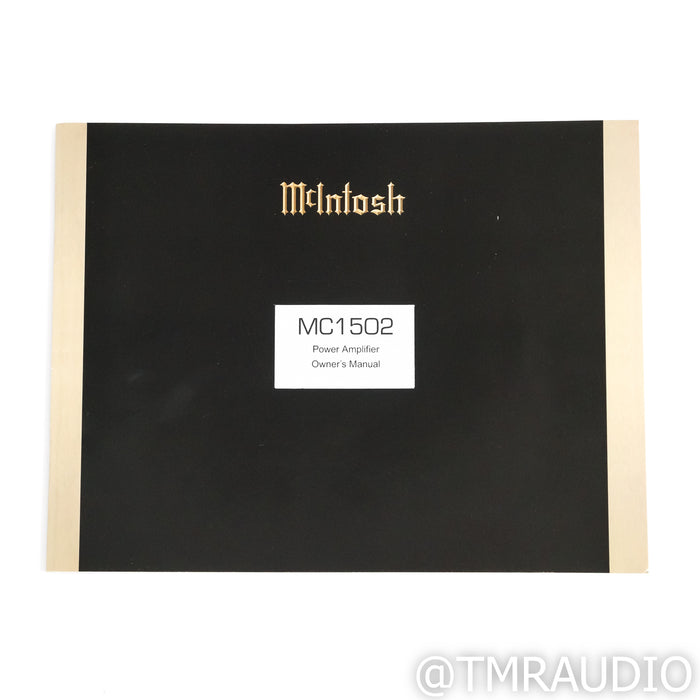 McIntosh MC1502 Stereo Tube Power Amplifier