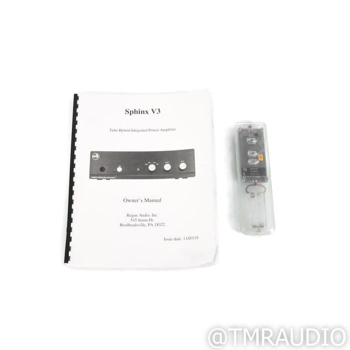 Rogue Audio Sphinx V3 Tube Hybrid Integrated Amplifier; MM Phono