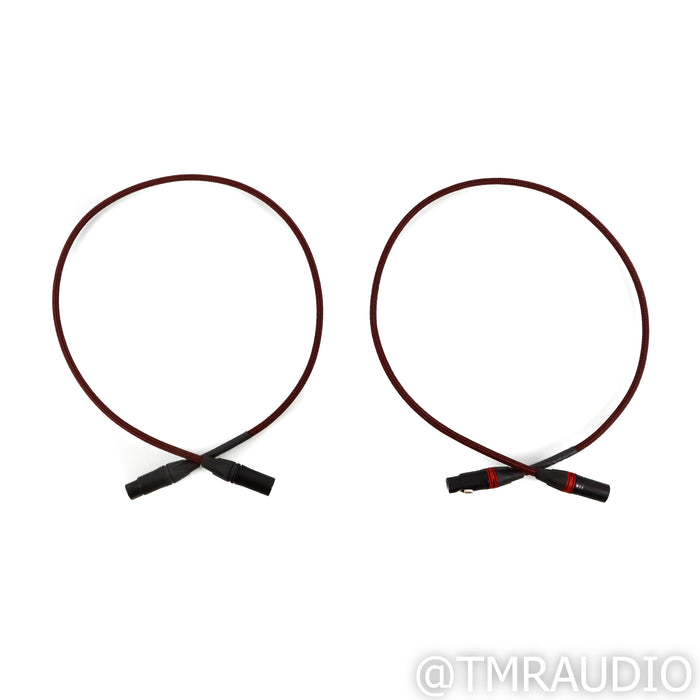 Black Cat 3202 XLR Cables; 1m Pair Balanced Interconnects