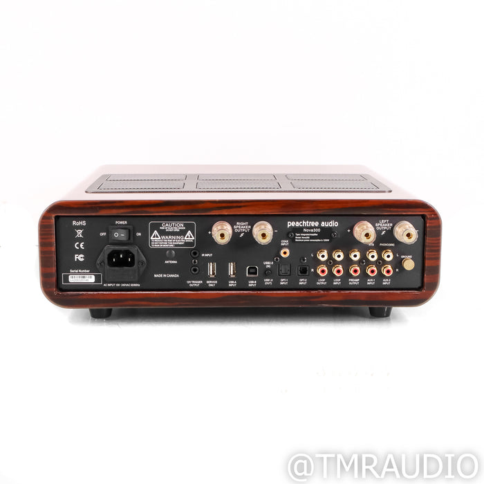 Peachtree Audio Nova300 Stereo Integrated Amplifier; Gloss Ebony Mocha; MM Phono