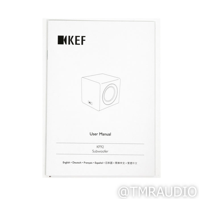 KEF KF92 Dual 9" Powered Subwoofer; Black