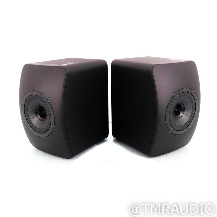 KEF LS50 Black Edition Bookshelf Speakers; Black Pair
