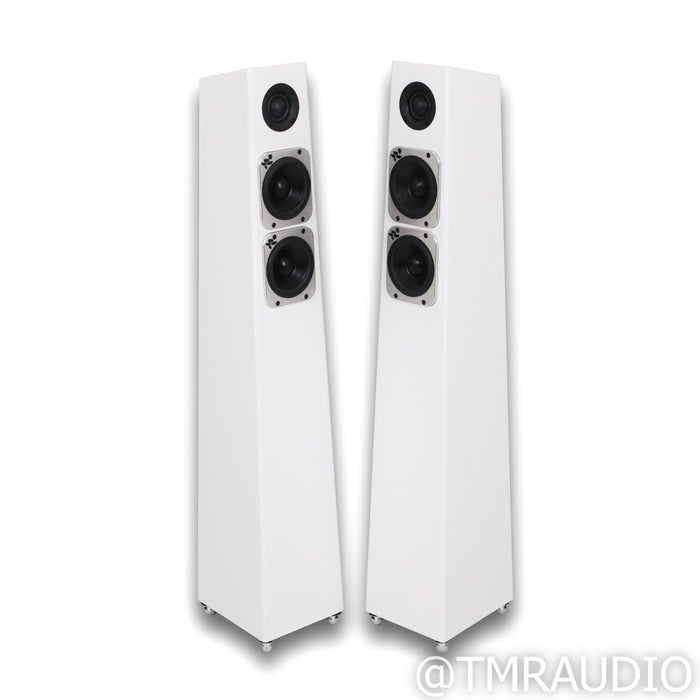 Totem Acoustic Tribe Tower Floorstanding Speakers; Satin White Pair
