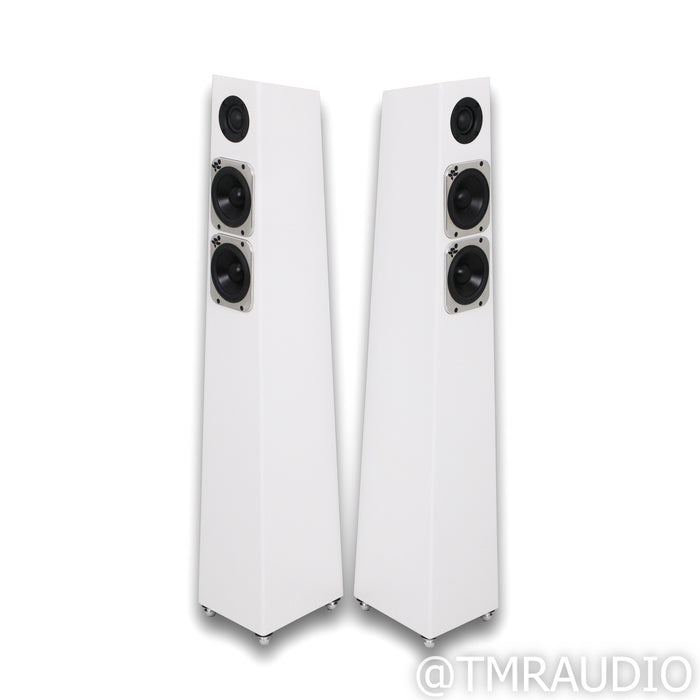 Totem Acoustic Tribe Tower Floorstanding Speakers; Satin White Pair