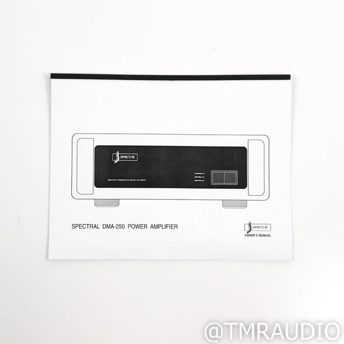 Spectral Audio DMA-250 S2 Stereo Power Amplifier
