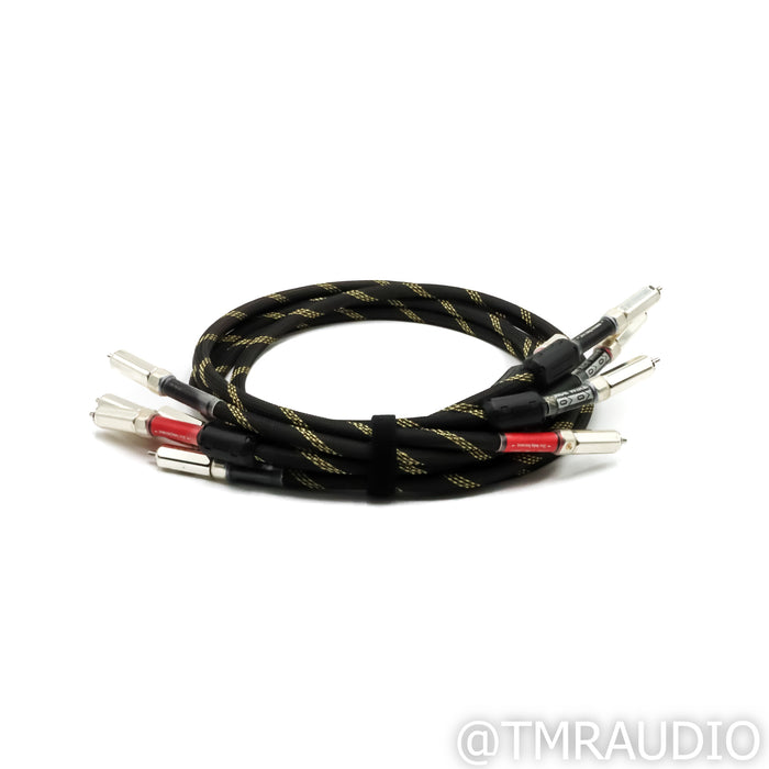 TimePortal Cables Silver Analog RCA Cables; 1m Interconnects (Set of 5)