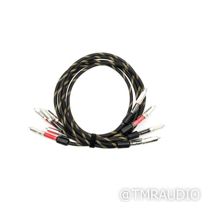 TimePortal Cables Silver Analog RCA Cables; 1m Interconnects (Set of 5)
