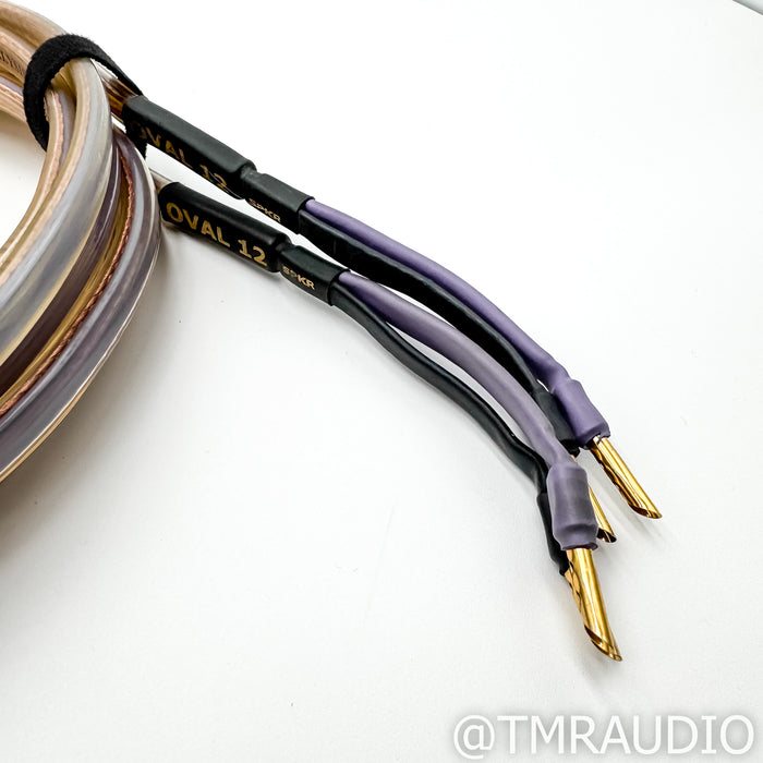 Analysis Plus Oval 12 Speaker Cables; 10 ft Pair (mis-matched terminations)
