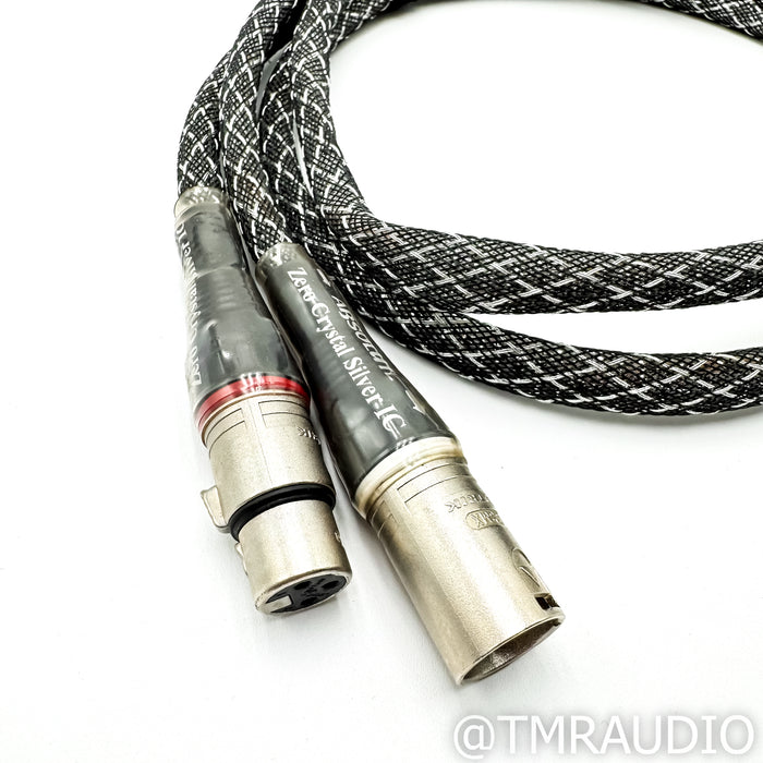 Acoustic Zen Absolute Zero Crystal Silver XLR Cables; 1m Pair Interconnects