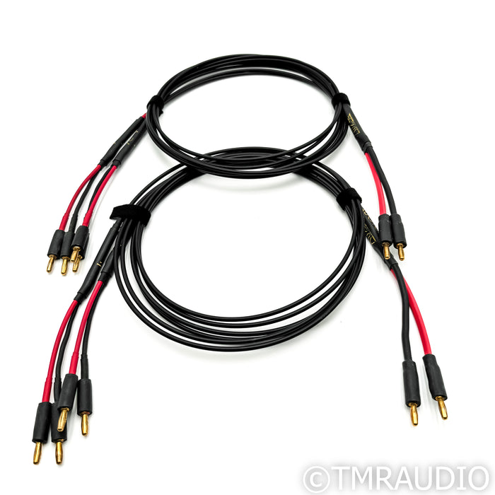 Audience Au24 Speaker Cables; 8 ft. Bi-Wire Pair w/ Banana