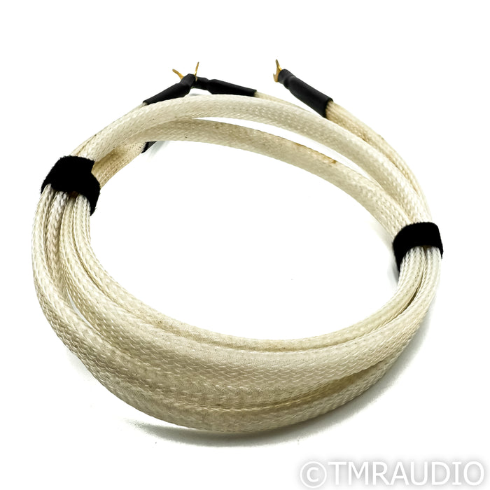 Music Metre Silver Speaker Cables; 3 ft. Pair w/ Spades