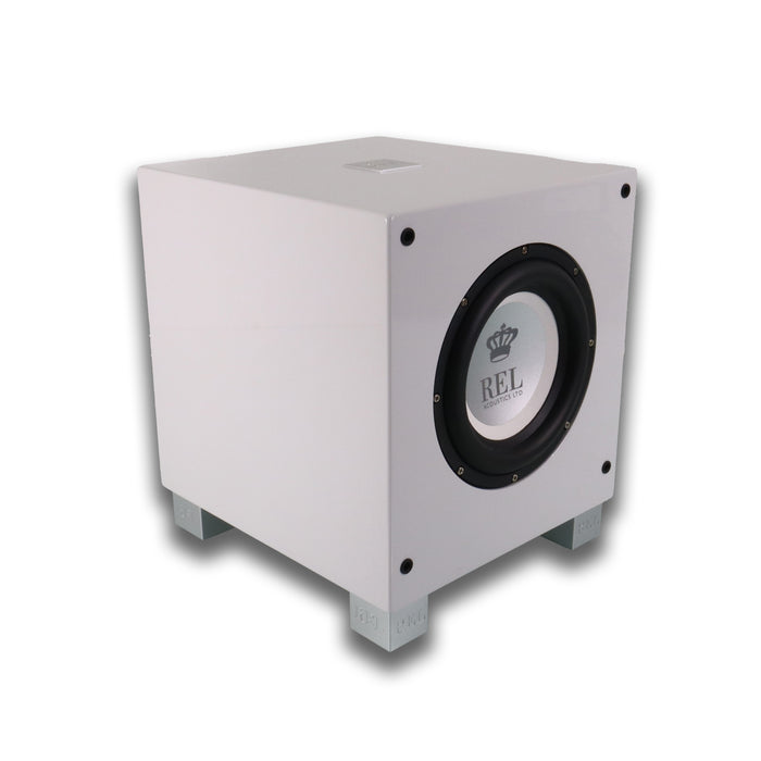 REL Acoustics T/7i  8" Powered Subwoofer; Piano White w/ Arrow 3