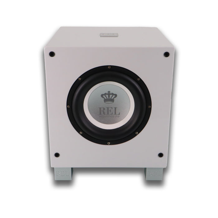REL Acoustics T/7i  8" Powered Subwoofer; Piano White w/ Arrow 3