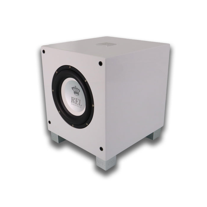 REL Acoustics T/7i  8" Powered Subwoofer; Piano White w/ Arrow 3