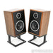 KLH Model Three Bookshelf Speakers; Walnut Pair w/ Stands