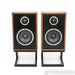 KLH Model Three Bookshelf Speakers; Walnut Pair w/ Stands