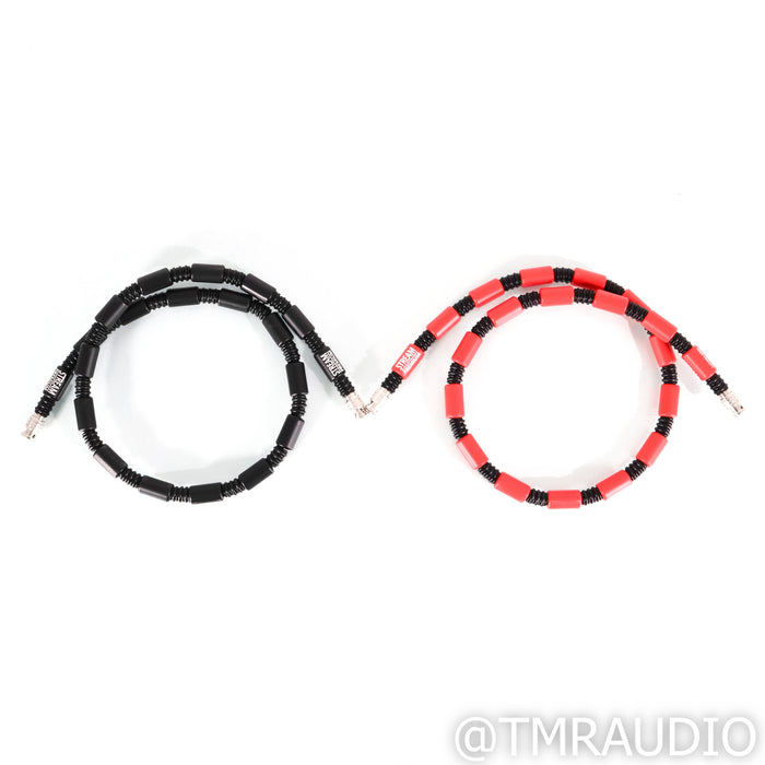 Wave High Fidelity STREAM Premium BNC Digital Cables; 1m Pair