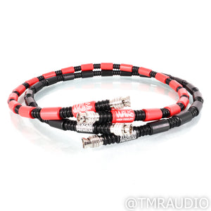 Wave High Fidelity STREAM Premium BNC Digital Cables; 1m Pair