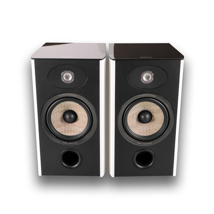 Focal Aria 906 Bookshelf Speakers; White Lacquer Pair