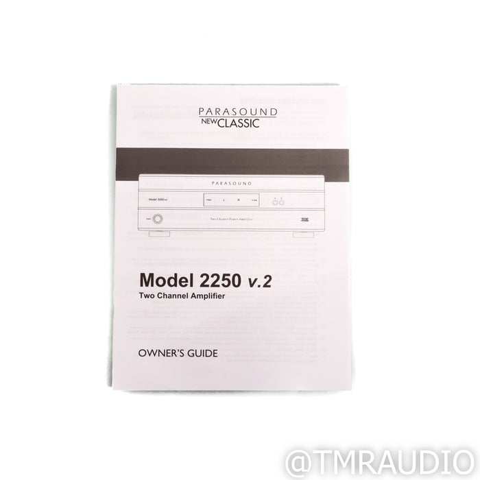 Parasound NewClassic 2250 v.2 Stereo Power Amplifier