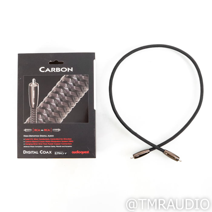 AudioQuest Carbon Digital Coaxial RCA Cable; 0.75m Interconnect