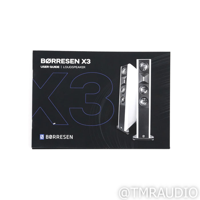 Borresen  X3 Floorstanding Speakers; Black Pair