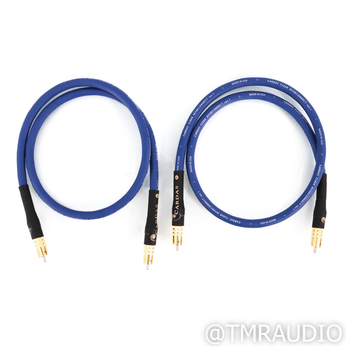 Cardas Audio Clear rev1 RCA Cables; 1m Pair Interconnects