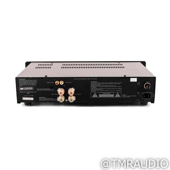 Carver Audio M-4.0t Stereo Power Amplifier; Nelion MkII & Audiophile Upgrades