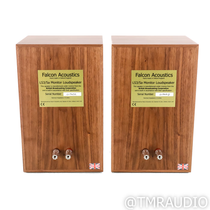 Falcon Acoustics LS3/5A Gold Badge Bookshelf Speakers; Walnut Pair