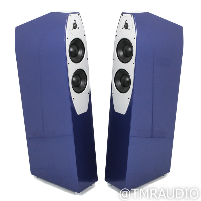 EgglestonWorks Emma Evo Floorstanding Speakers; Bugatti Blue Pair