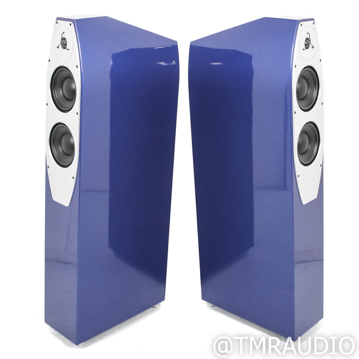 EgglestonWorks Emma Evo Floorstanding Speakers; Bugatti Blue Pair