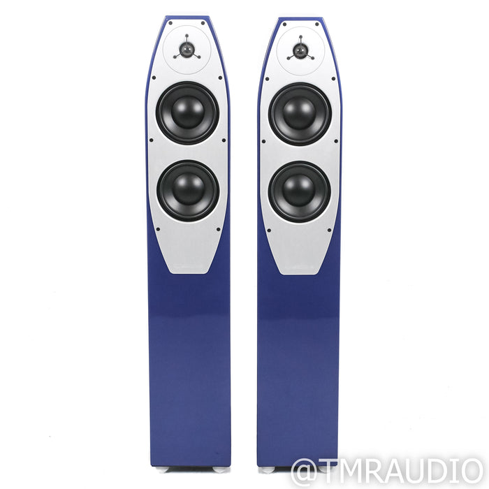 EgglestonWorks Emma Evo Floorstanding Speakers; Bugatti Blue Pair