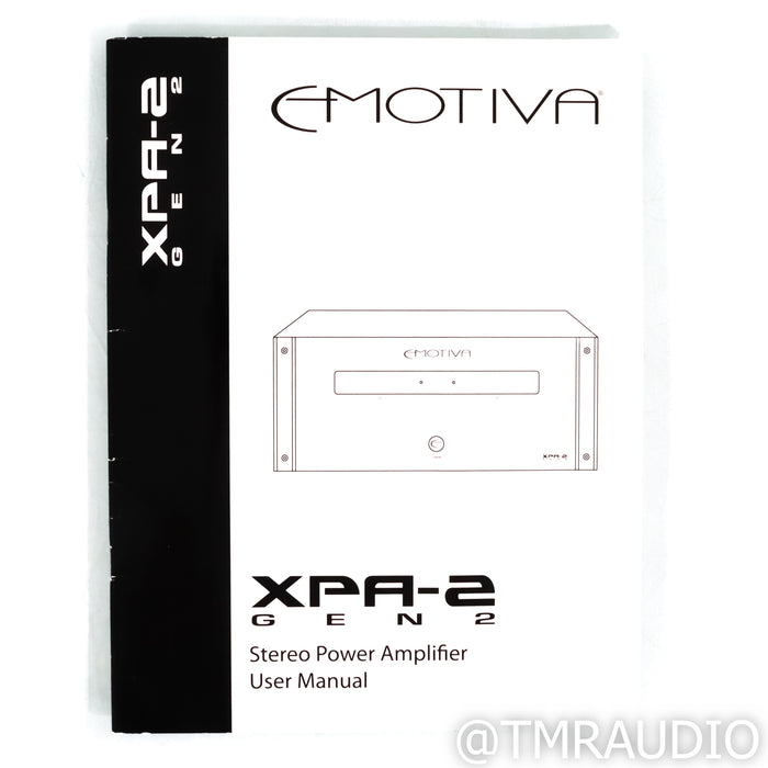 Emotiva XPA-2 Gen 2 Stereo Power Amplifier