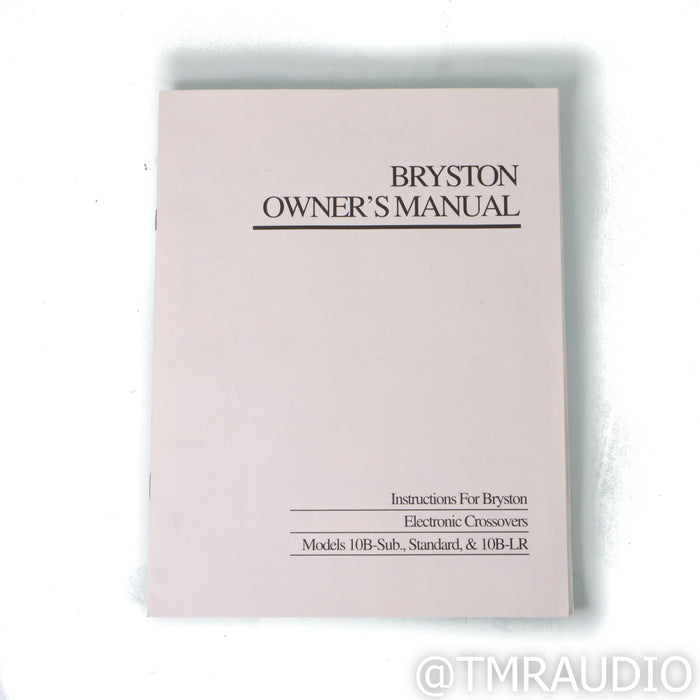 Bryston 10B Active Crossover