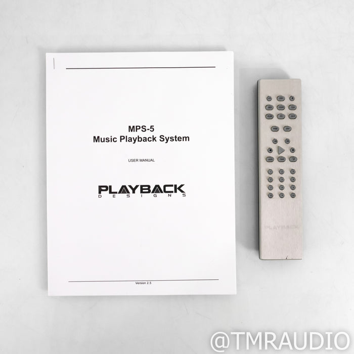 Playback Designs MPS-5 CD & SACD Player