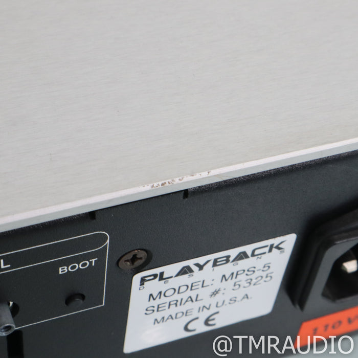 Playback Designs MPS-5 CD & SACD Player